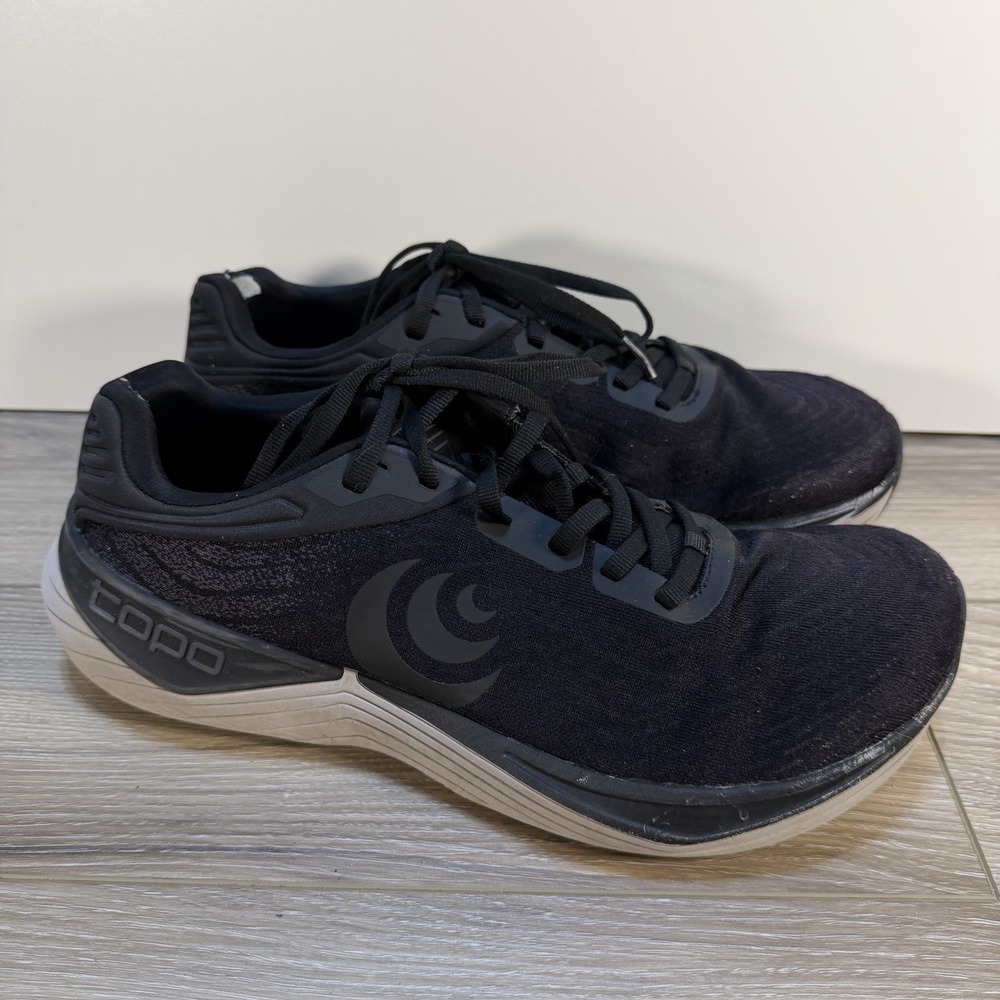 Topo Athletic Ultrafly‎ 5 Black Stability Running Shoes Sneakers Mens Size 9.5